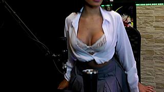 alice vasconcelos strips showing beautiful tits and tight pussy