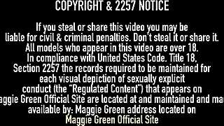 Busty Blonde Slides Dildo in Pussy