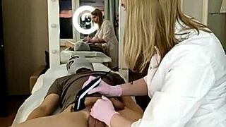 Russian beauty contrasts shaving with intense fucking on webcam