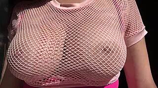 Italian milf Artemisia Love's big natural tits bouncing