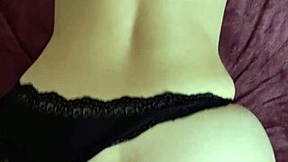 Hot wife: fucked doggystyle in tight jeans, cum on ass