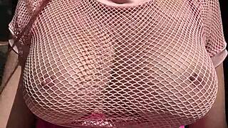 Italian milf Artemisia Love's big natural tits bouncing