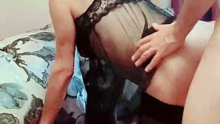 Skinny couple filming hot passion porno with riding cowgirl natural tits pov