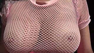 Italian milf Artemisia Love's big natural tits bouncing