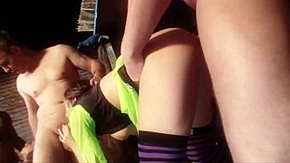 I Joined European Gangbang Quickie With Wet Pussy