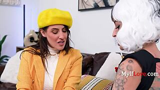 Charlie Valentine and Aubree Valentine in Puppy Love Lesbian Sex