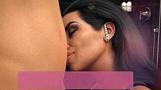 My big step mom sucking my dick in bathroom