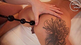 Anal Becomes More Pleasurable with a Blindfold On, Featuring Handcuffs and Cum on Ass