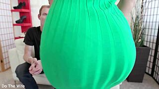 Sexy Tall Wife Afina Levi Forces Useless Husband To Watch Her Doggystyle Riding Cumshot