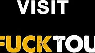 slapping her big round tits while she bounces on my monster dick pov