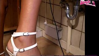 German Ebony Mother With Big Tits Enjoys Threesome At User Meeting