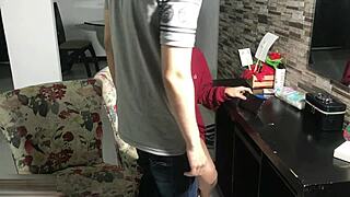 Latina Stepsister With Small Tits Loves Swallowing Cum After Deepthroat!