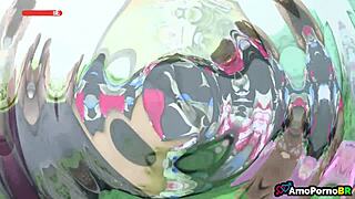 Caught my mother-in-law in the shower! Relaxed by jerking off thinking of her big ass!