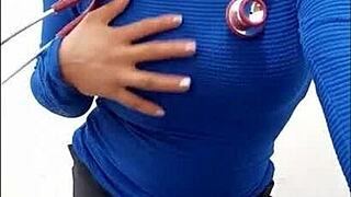 Colombian Latina Nurse In Hospital Feels Excited Making Dirty Homemade Porn In Boss's Office First Time