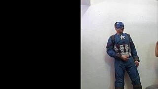 Savana Styles blows Captain America's cock in cosplay!
