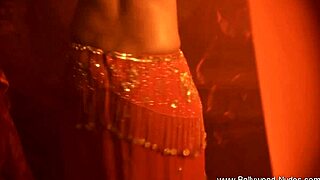 Lovely Brunette Dances Gracefully On Stage