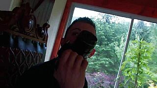 Doggystyle in a forest