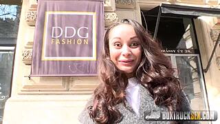 i give aurelly rebel a sensual massage on her bubble butt at the office