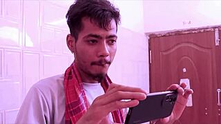 Sexy Desi Bhabhi Maid Enjoys Threesome Handjob and Creampie