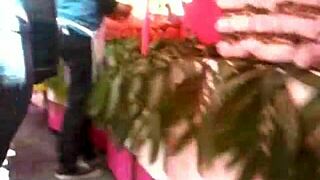 Look at that milf's big ass in jeans on the street