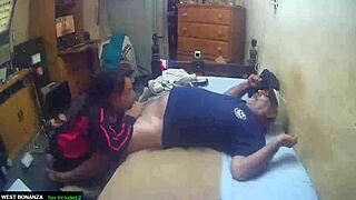 Milf Slut Gives Quick Deepthroat And Handjob For Cum In Mouth.