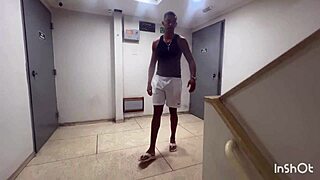 Anal With Forty-Year-Old Crown In Quick Stairway Fuck