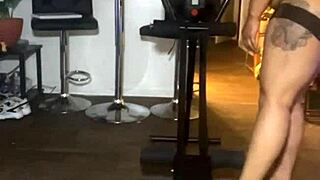 naked workout with my personal trainer getting sweaty