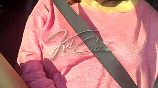 Car trip teasing truckers