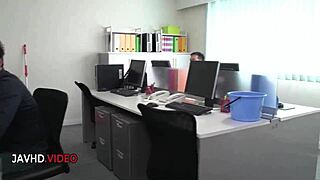 Asian Office Lady Chihiro Akino Gives Hardcore Blowjob At Work, Leading To Creampie Pleasure