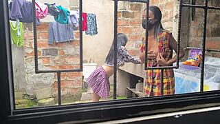 Housewives Making Homemade Porn After Laundry, Hot Sluts Showing Off Sexy Bodies