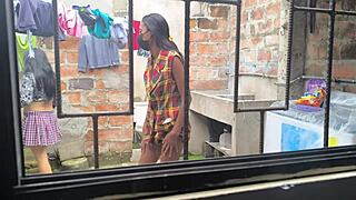 Housewives Making Homemade Porn After Laundry, Hot Sluts Showing Off Sexy Bodies