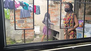 Housewives Making Homemade Porn After Laundry, Hot Sluts Showing Off Sexy Bodies