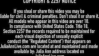 Cock Sucking Milfs Julia Ann in Lingerie 3some