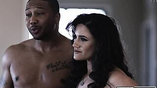 does the big tits milf suck husband's bbc from teen's pussy?