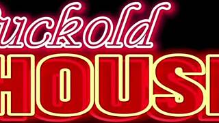 Chubby Wife with Hairless Pussy Gets Doggy Fucked by Two Men While Husband Watches