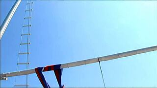 Fucking Agatha In Outdoor With Shaved Pussy And Heels Facial.