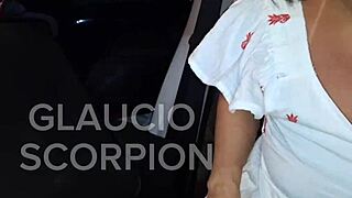 I gave hot Uber driver blowjob after race