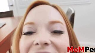 Redhead Milf Titjobs Before Riding Big Cock!