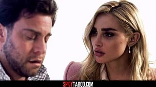 Gorgeous Babe Intensely Creampied by Partner in Rough Deepthroat Session