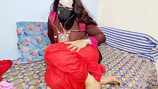 a muslim prostitute cheats on her desi husband and talks dirty to her lover on video chat anal dildo