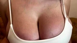 Stepmother's big milky tits tease you