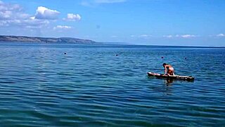 Mature amateurs on kayak number three outdoors
