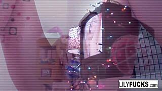 Sexy Lily Squirts In Christmas Moments