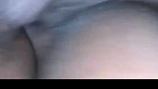 Nasty ebony milf stripper goes full freak with ass spanking and underwear tease