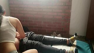 I feel the young horny girl masturbating me and making me cum with her mouth