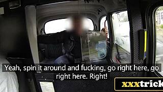 taxi breakdown leads to a group activity with two busty british women