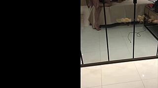 Wife rides cuckold's cock in hotel