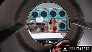 Can Sneaky Milf Jennifer White Pleasure Herself In Public Laundromat Without Getting Caught?