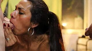 Personal Trainer Pushes Limits In Sweaty Threesome.