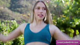 sexy big neighbor allows undressing and intimate encounter